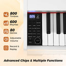 88-Key Keyboard Piano Set with Adjustable Stand by LJGDeals