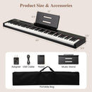 88 Keys Velocity-Sensitive Piano Keyboard with French DREAM Audio Source-Black by LJGDeals