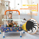 28-Inch Toddler Trampoline for Kids with Handle
