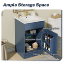 Bathroom Vanity With Sink, Cabinet With Adjustable Shelf by HouseOfZazla