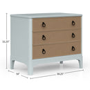 3 Drawers Hall Chest With Cane Fronts by Unique Piece Furniture