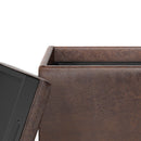 Rockwood - Upholstered Cube Storage Ottoman With Tray by Unique Piece Furniture