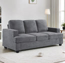 Modern Sofa, Comfortable 3 Seater Couch With Deep Seating, Loose Back Cushions, Wide Arms by Unique Piece Furniture