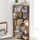 6-Tier L-Shaped Corner Bookshelf with Anti-Tip Safety Kit