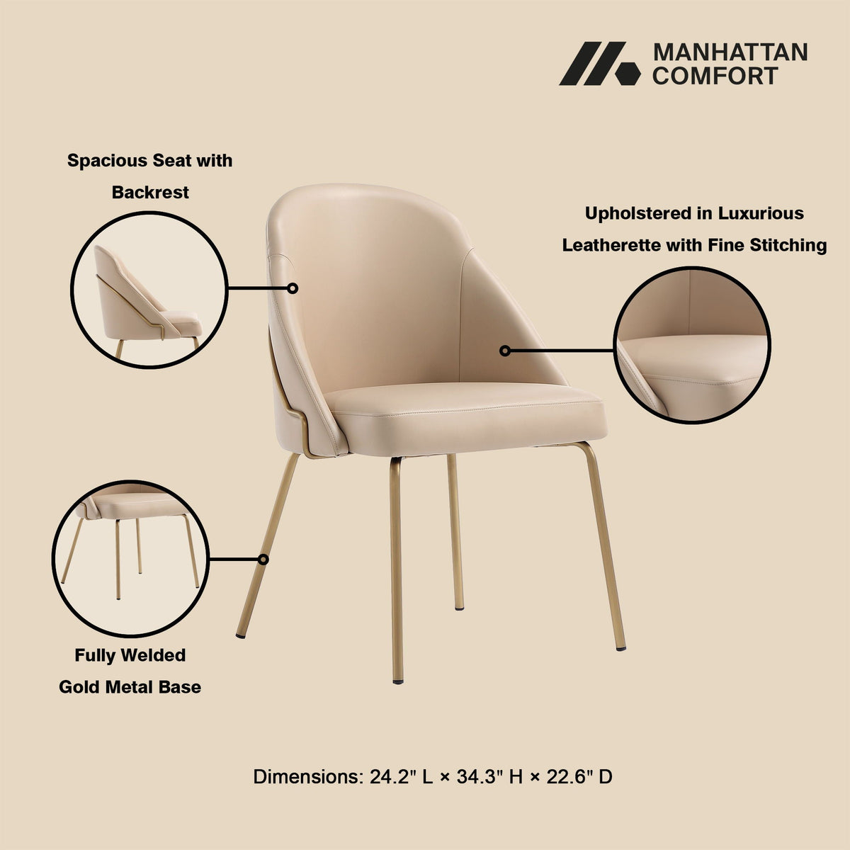 Gracie - Upholstered Dining Chair, photo 16 of 27