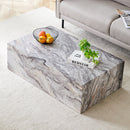 Elegant Grey Stone Pattern Coffee Table