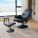 360° Swivel Reclining Chair With Wrapped Base, 5 Point Vibration Massage by HouseOfZazla