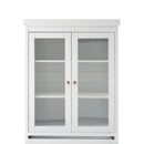 Freestanding Tall Bathroom Cabinet With Adjustable Shelves, Drawers, Soft Close Glass Doors by HouseOfZazla
