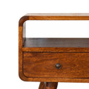 Solid Wood Curved Media Unit by HouseOfZazla