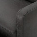 Alma - Contemporary Upholstered Loveseat Recliner - Slate by HouseOfZazla