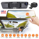 4K Car DVR 12in Dash Cam Camcorder Camera Recorder with 170¡ Angle Loop Recording Motion Detection Night Vision Voice Control APP Control G-sensor