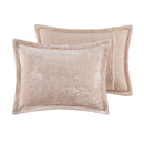 Full/Queen Crushed Velvet Sherpa Reversible Comforter Set