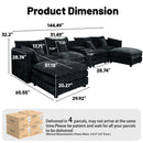 U Shaped Sectional Cloud Couch For Living Room by HouseOfZazla