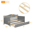 Wooden Daybed, Sofa Bed, No Box Spring Needed by HouseOfZazla