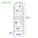 2 Pack Metal Garden Trellis 71" x 19.7" Rustproof Trellis for Climbing Plants