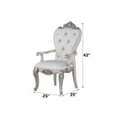Gorsedd - Arm Chair (Set of 2) - Cream Fabric & Golden Ivory