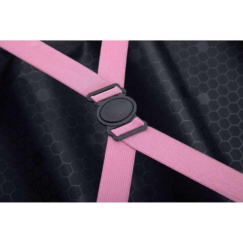 3 Piece Luggage Sets ABS Lightweight Suitcase with Two Hooks, Spinner Wheels, TSA Lock, (20/24/28), Pink