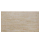 6-Piece Wood Half Round Dining Table Set Kitchen Table Set with Long Bench and 4 Dining Chairs, Modern Style, Natural