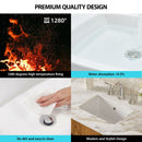 Modern Rectangular Undermount Bathroom Sink With Overflow Ceramic by HouseOfZazla