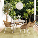 Santorini 33.5" Square Outdoor Patio Table