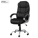 Upholstered Office Chair, Adjustable Height Swivel Chair - Black by HouseOfZazla