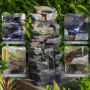 Rock Waterfall Outdoor Fountain with LED Lights by HouseOfZazla