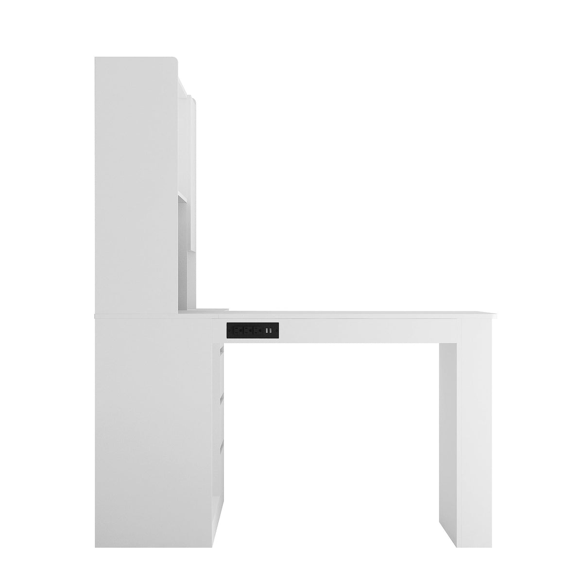 L Shaped Desk with Charger and Drawers, photo 8 of 10