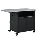 Foldable Outdoor Prep Station BBQ Cart Patio Dining Cart by HouseOfZazla