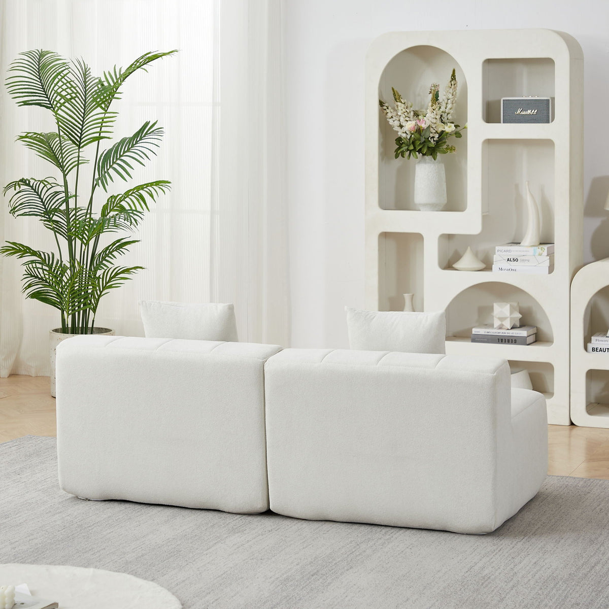Modular Sectional Sofa With 2 Pillows, Symmetrical Design, photo 26 of 40