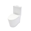 1 Piece Toilet For Bathroom, Dual Flush 1.24 / 1.6 Gpf, Soft Closing Seat - White by HouseOfZazla