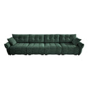 Modern 4-Seater Sofa, Solid Wood Frame In Premium Chenille