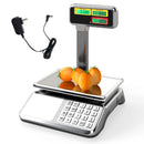 88lb Price Computing Scale with Pole Dual LCD Display Digital Commercial Food Scale by LJGDeals