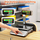88lb Price Computing Scale with Pole Dual LCD Display Digital Commercial Food Scale by LJGDeals