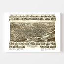 Vintage Map of Hackensack, New Jersey 1896