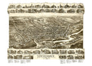 Vintage Map of Hackensack, New Jersey 1896