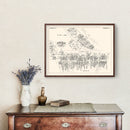 Vintage Map of Newport, RI Business Section 1946