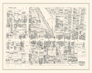 Vintage Map of Pittsfield, MA Business Section 1946