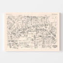 Vintage Map of Portland, ME Business Section 1946
