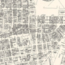 Vintage Map of Providence, RI Business Section 1946
