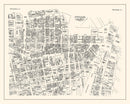 Vintage Map of Providence, RI Business Section 1946