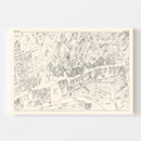 Vintage Map of Quincy, MA Business Section 1946