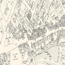 Vintage Map of Quincy, MA Business Section 1946