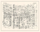 Vintage Map of Salem, MA Business Section 1946