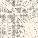 Vintage Map of South Norwalk, CT Business Section 1946