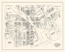 Vintage Map of South Norwalk, CT Business Section 1946