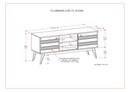 Clarkson - Low TV Stand - Rustic Natural Aged Brown by HouseOfZazla