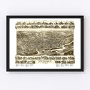 Vintage Map of Hackensack, New Jersey 1896