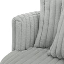 Mindy - Oversized Swivel Barrel Chair - Gray by HouseOfZazla