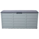 All Weather UV Pool Deck Box Storage Shed Bin with Wheels by HouseOfZazla