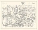 Vintage Map of Stamford, CT Business Section 1946